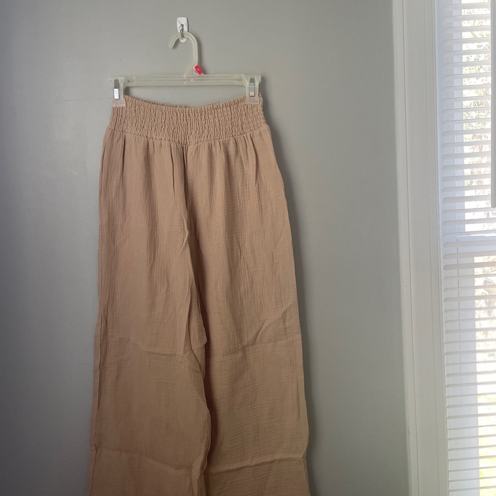 Jolie & Joy Tan Wide-Leg Pants